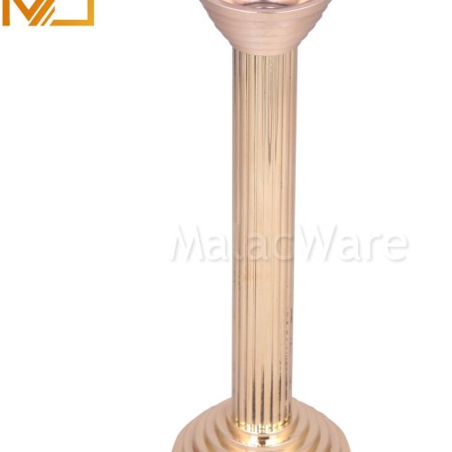 Golden Brass Vintage Candle Holders for Sophisticated Events