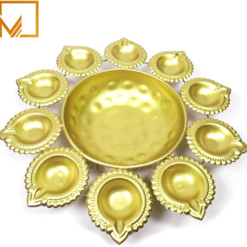 Golden Decorative Urli Diya