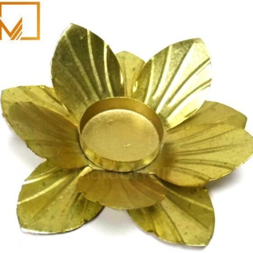 Golden Lotus Tea Decorative Candle Holder
