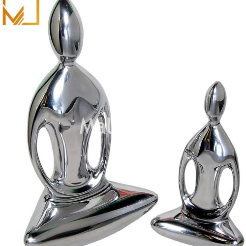 Premium Aluminium Silver Buddha Figurines