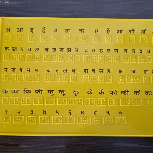 Braille Learning Hindi Letter Sign & Number Sign