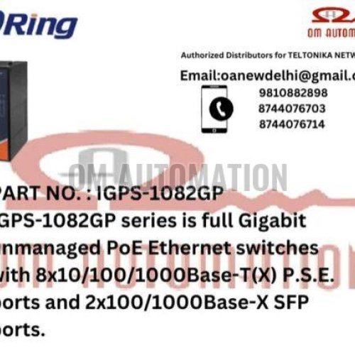 ORING IGPS-1082GP Series Industrial 10-port unmanaged Gigabit PoE Ethernet switch