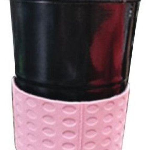Black Pink Plastic Insulated Coffee Mug