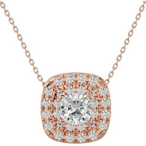 14K Rose Gold Emmie Diamond Pendant