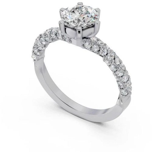 Silver Arielle Solitaire Ring