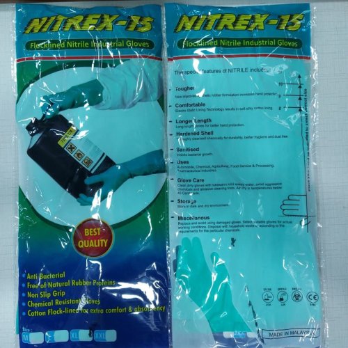 Nitrile Rubber Hand Gloves Nitrex 15