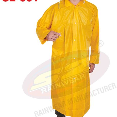 PVC Yellow Rain Coat