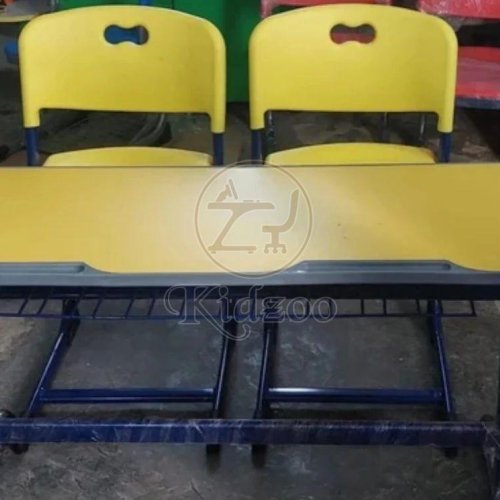 2 Seater School Desk and Chari Set