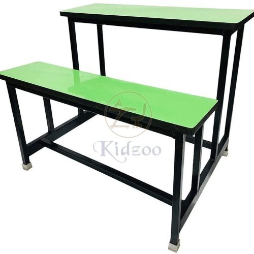 2 Seater Wooden School Desk without Backrest