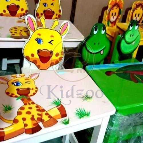 Designer Play School Table Set with Animal Theme