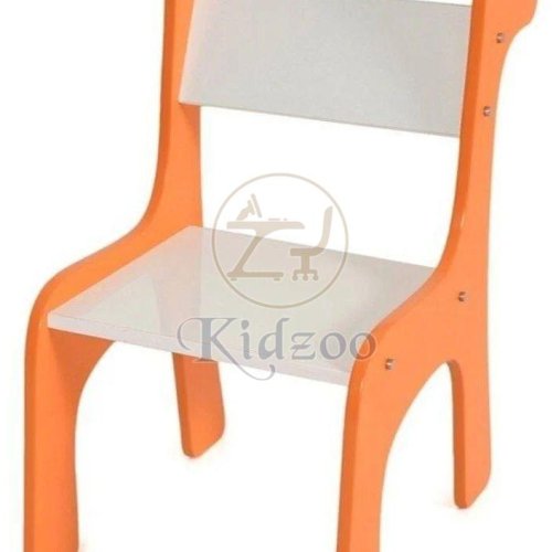 Orange Giraffe Shaped Wooden Chair