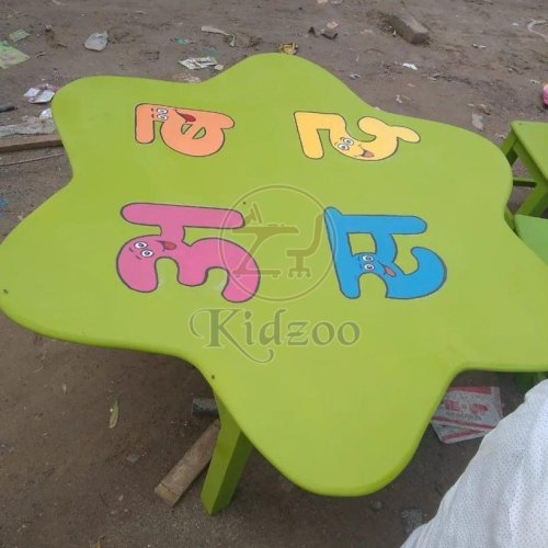 Star Shape Wooden Play School Table