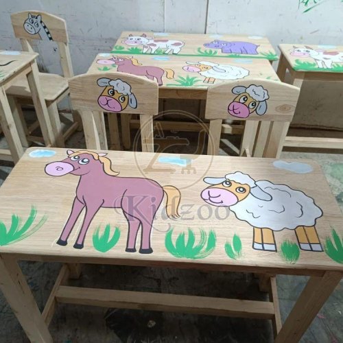 Wooden Kid Furniture For Play School