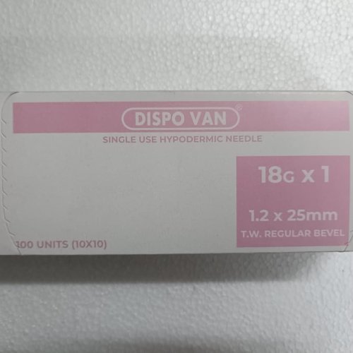 18G Dispo Van Single Use Hypodermic Needle