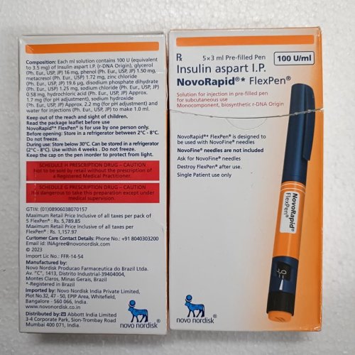 Novorapid 100IU Flexpen of 3 Ml