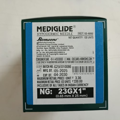 Romsons Hypodermic Needle 23g