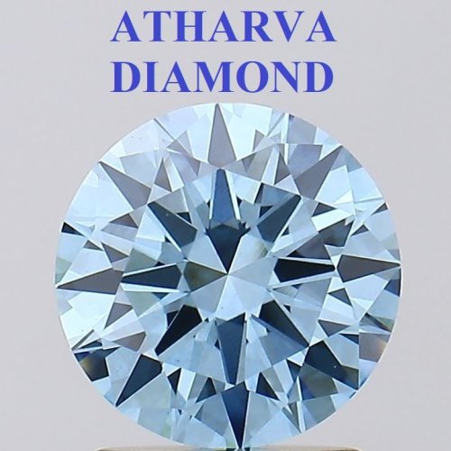 Natural Look Blue Lab Grown Diamond