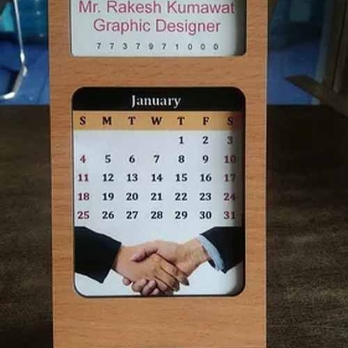 Calender Wooden Mobile Stand