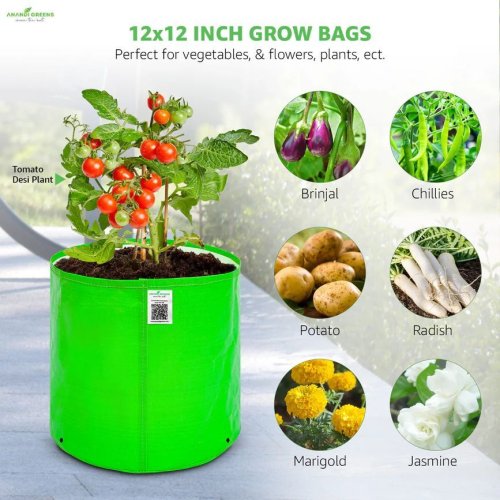 12x12 Inch HDPE Round Grow Bag