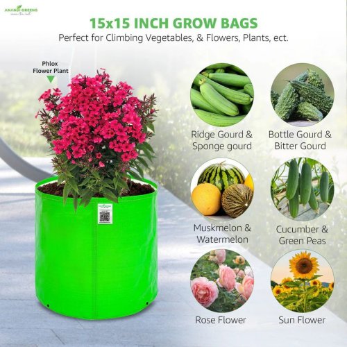15x15 Inch HDPE Round Grow Bag