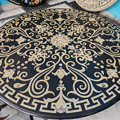 Marble Inlay Table Tops