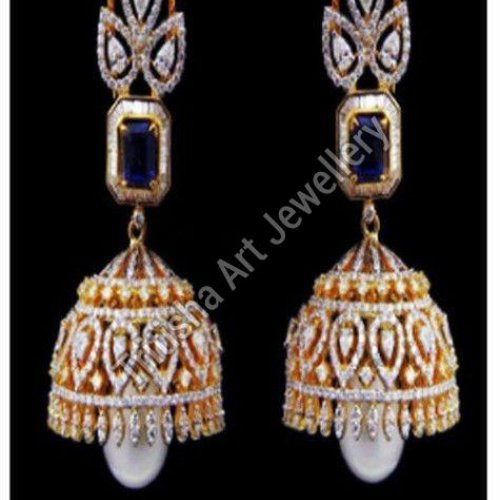 Antique Gold Jhumka Earrings