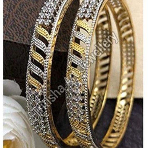Bridal Gold Plated American Diamond Bangles