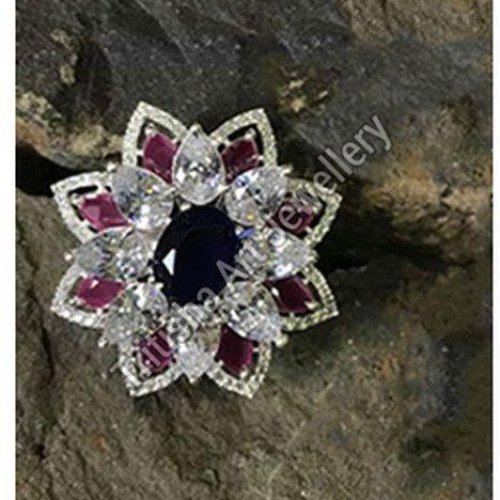 Floral American Diamond Fashion Ring