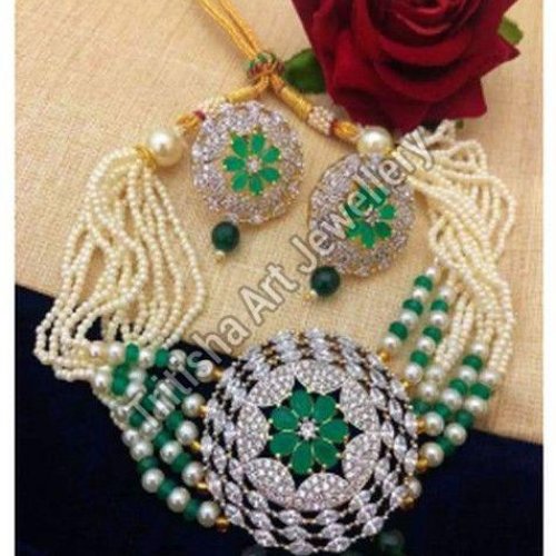 Heavy Bridal Choker Necklace Set