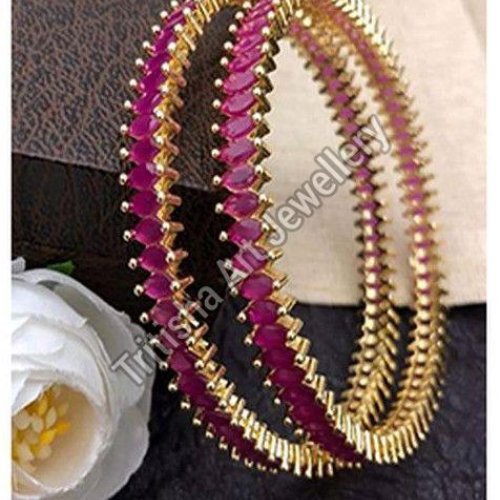 Pearl Embellished Bridal Bangles