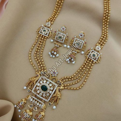 Premium Zircon Wedding Necklace Set