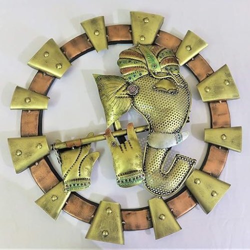 Metal Ganesha Wall Frame