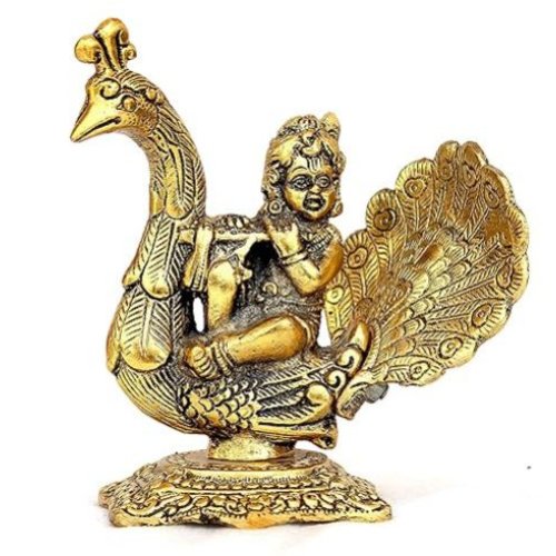 Metal Laddu Gopal Statue