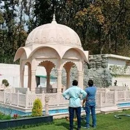 Light Pink Sandstone Garden Gazebo