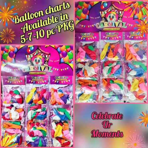 Multi Color Decorative Balloon Chart