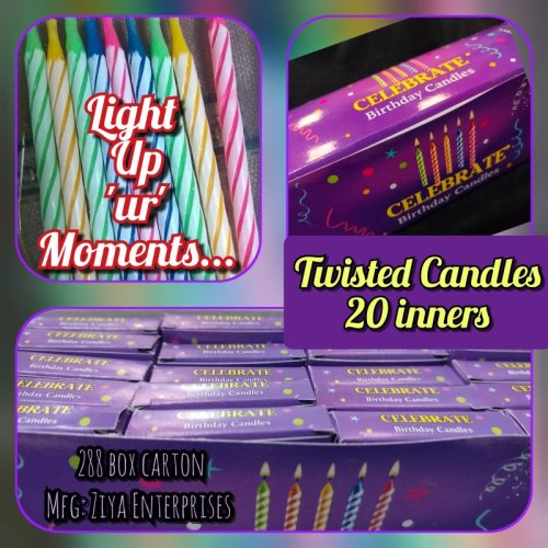 Celebration Twisted Birthday Candles