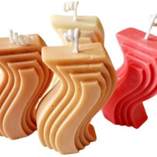 Multicolor Wave Pillar Candle