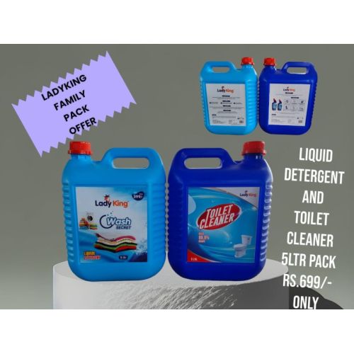 Lady King 5 Litre Liquid Detergent & Toilet Cleaner