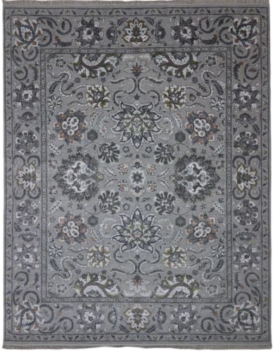 Traditional Hand knot Area Rug - Wool & Viscose