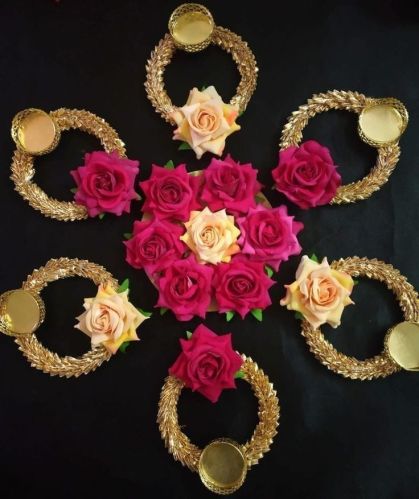 Decorative Diya Acrylic Rangoli Set