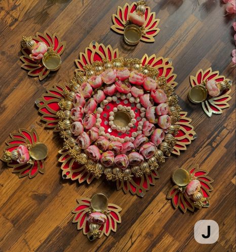 Artificial Flower Rangoli