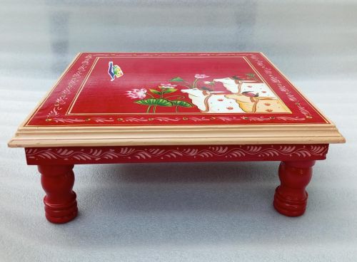 Wooden Hand Painted Chowki