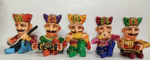 Wooden Rajasthani Babla Music Set