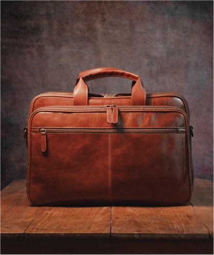 Brown Leather Laptop Bag