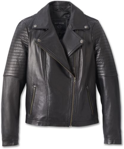 Ladies Black Leather Jacket