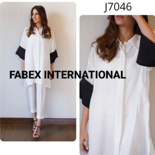 Zurich Bubble Fabric Premium White Co-Ord Set