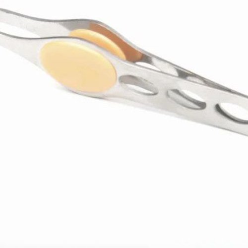 GB-3023 Square Tip Tweezer with Rubber Grip