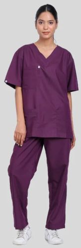 Plum Purple Women Medical Scrub
