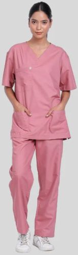 Veda V-neck Pink Women Scrub