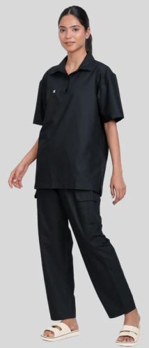 Charcoal Black Women Scrub